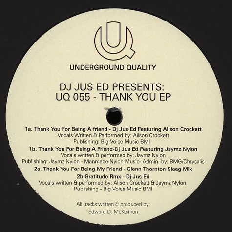 Jus-Ed - Thank You EP