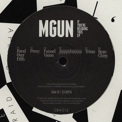 Mgun - If You're Reading This EP