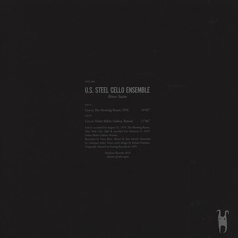 U.S. Steel Cello Ensemble - Bitter Suites