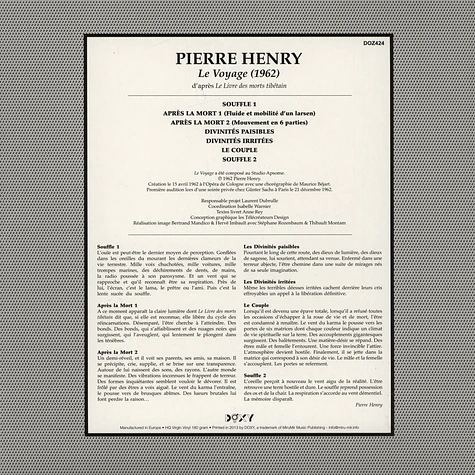 Pierre Henry - Le Voyage