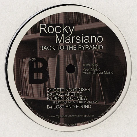Rocky Marsiano - Back To the Pyramid