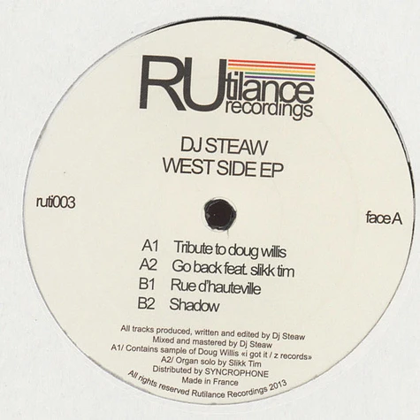 DJ Steaw - West Side EP