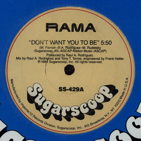 Rama - Don't Want You To Be