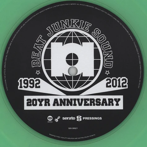 Beat Junkies x Serato - 20 Year Anniversary Control Vinyl