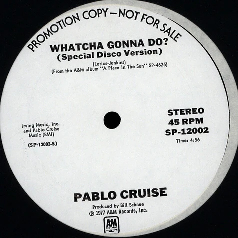 Pablo Cruise - Whatcha Gonna Do?