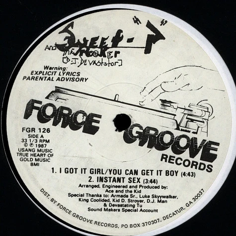 Sweet P & The Rocker (DJ Devastator) - I Got It Girl / You Can Get It Boy