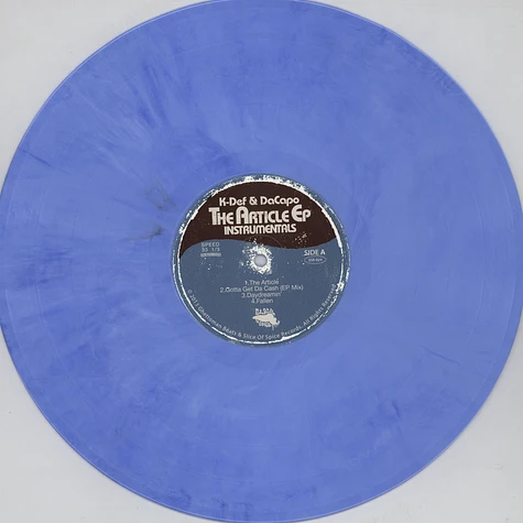 K-Def & DaCapo - The Article Instrumentals EP Blue & White Vinyl Edition