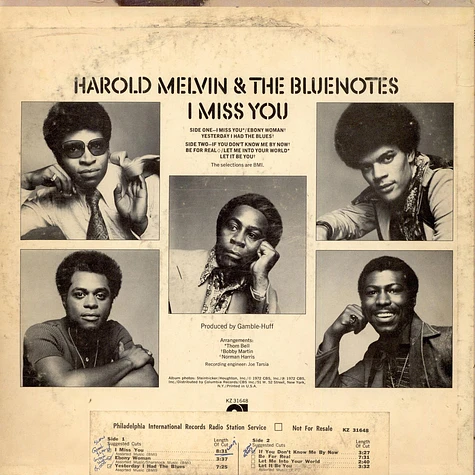 Harold Melvin And The Blue Notes - I Miss You