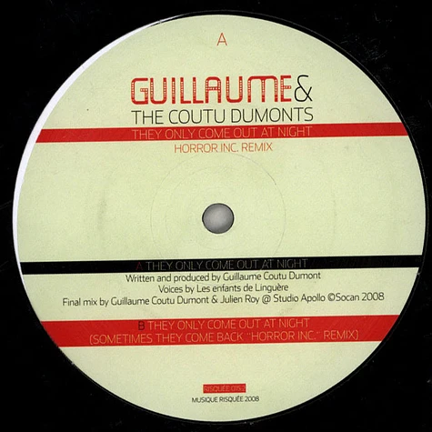 Guillaume & The Coutu Dumonts - They Only Come Out At Night