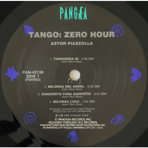 Astor Piazzolla Y Su Quinteto Tango Nuevo - Tango: Zero Hour / Nuevo Tango: Hora Zero