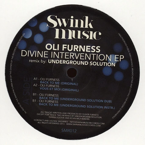 Oli Furness - Divine Intervention EP