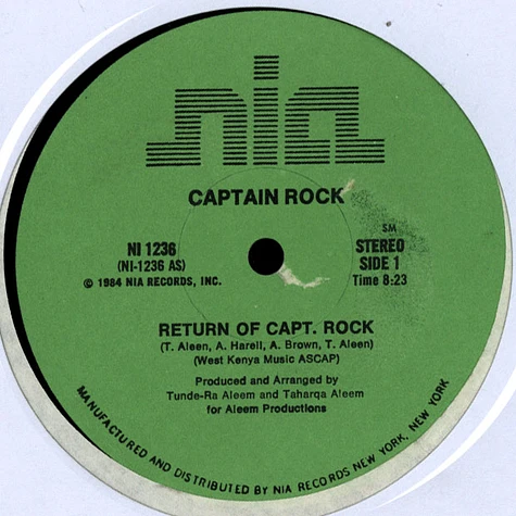 Captain Rock - Return Of Capt. Rock