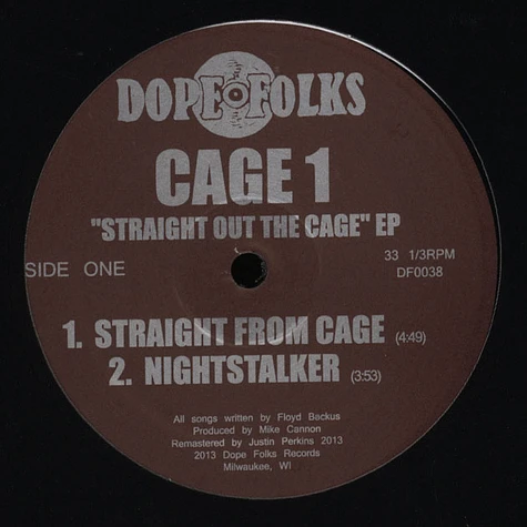 Cage 1 - Straight Out The Cage EP
