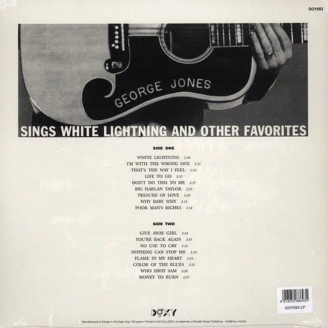 George Jones - Sings White Lightning And Other Favorites