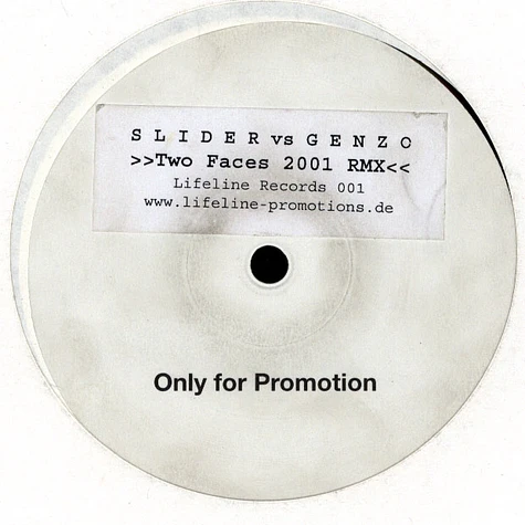 DJ Slider vs. Genzo - Two Faces 2001 Rmx