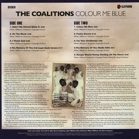 The Coalitions - Colour Me Blue