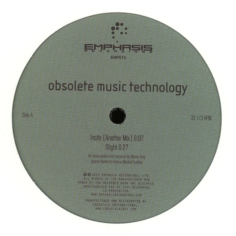 Obsolete Music Technology - Incite