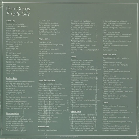 Dan Casey - Empty City