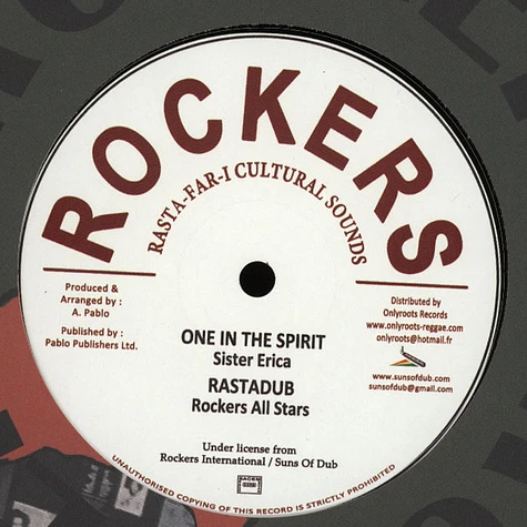 Sister Erica / Augustus Pablo - One In The Spirit / Islington Rock