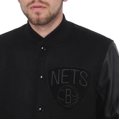 Mitchell & Ness - Brooklyn Nets NBA Wool Leather Varsity Jacket