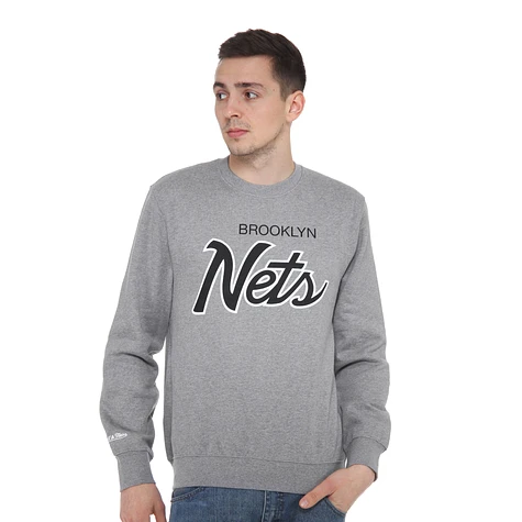 Mitchell & Ness - Brooklyn Nets NBA Script Crewneck Sweater
