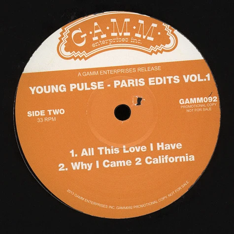 Young Pulse - Paris Edits Volume 1