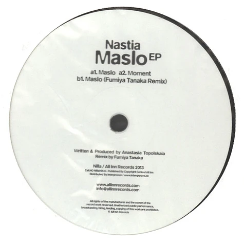 Nastia - Maslo EP
