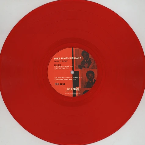 Mike James Kirkland - Doin' It Right Red Vinyl Edition