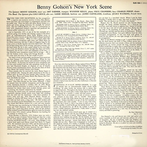 Benny Golson - Benny Golson's New York Scene