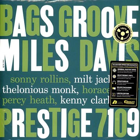 Miles Davis - Bags Groove 200g Vinyl Edition