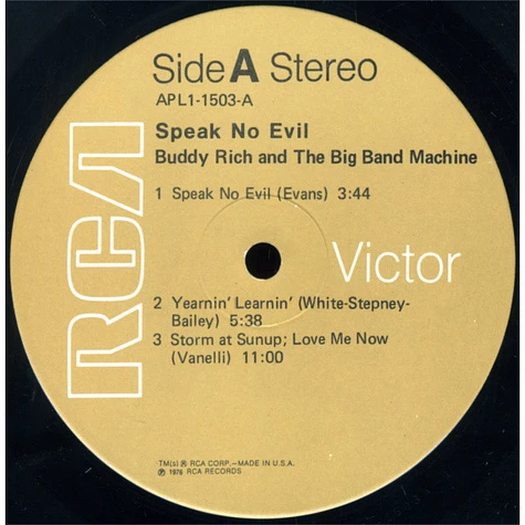 Buddy Rich And The Big Band Machine - Speak No Evil
