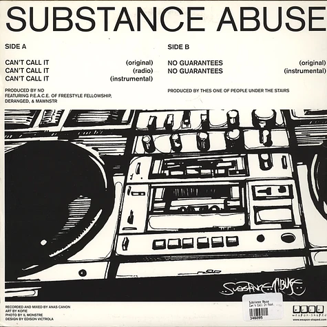 Substance Abuse - Can't Call It / No Guarantees