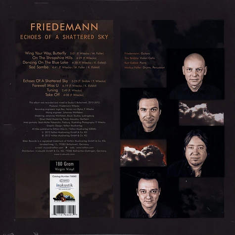 Friedemann - Echoes Of A Shattered Sky