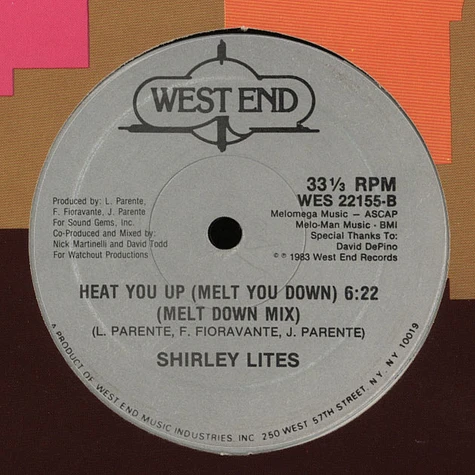 Shirley Lites - Heat You Up (Melt You Down)