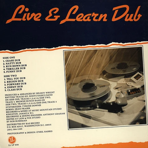 Delroy Wright - Live & learn Dub