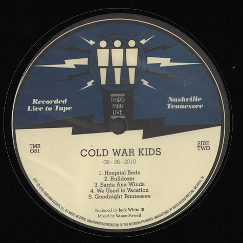 Cold War Kids - Third Man Live