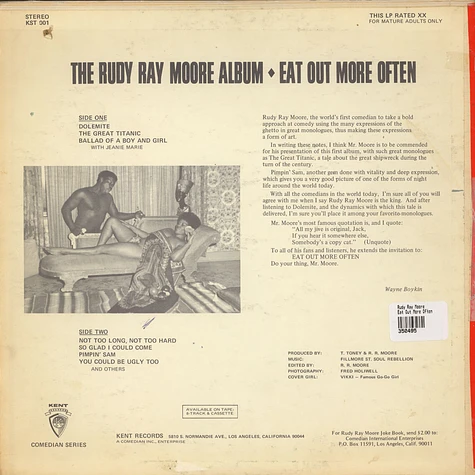 Rudy Ray Moore - Eat Out More Often