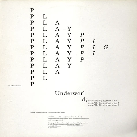 Underworld - Play Pig