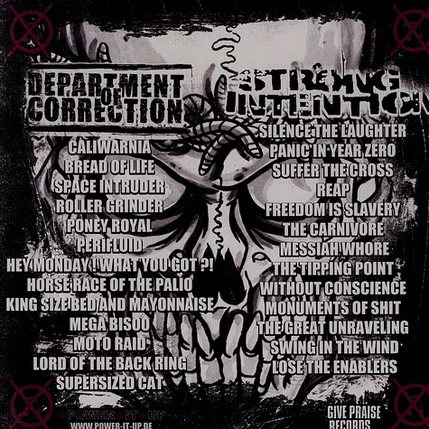 Strong Intention / Department Of Correction - Split