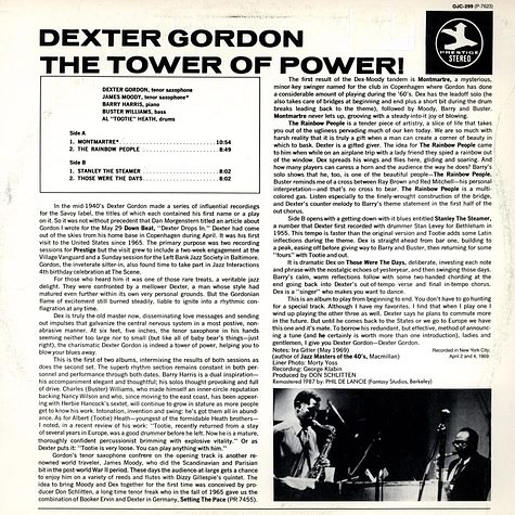 Dexter Gordon - The Tower Of Power!