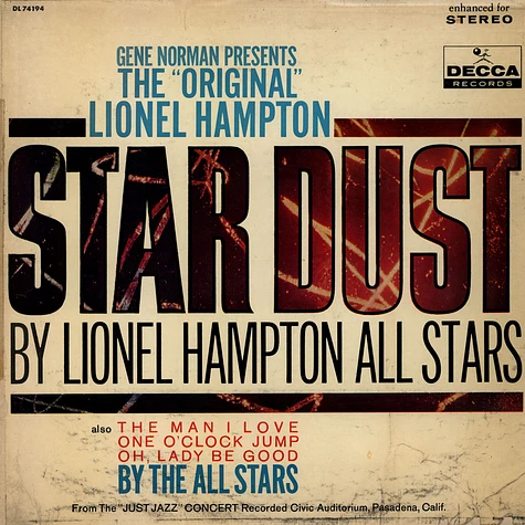 Lionel Hampton, Lionel Hampton All Stars - The "Original" Star Dust