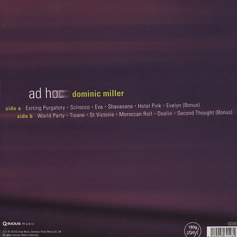 Domic Miller - Ad Hoc