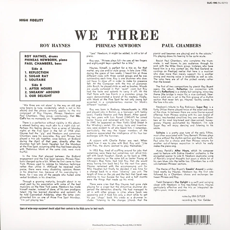 Roy Haynes, Phineas Newborn & Paul Chambers - We Three