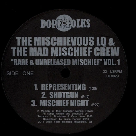 The Mischievous LQ And The Mad Mischief Crew - Rare & Unreleased Mischief Vol. 1