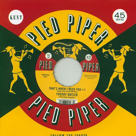 September Jones / Freddy Butler - Voo Doo Mademoiselle / That’s When I Need You