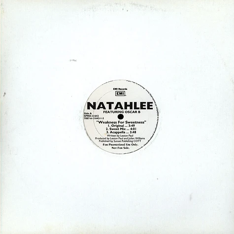 Natahlee - Weakness For Sweetness