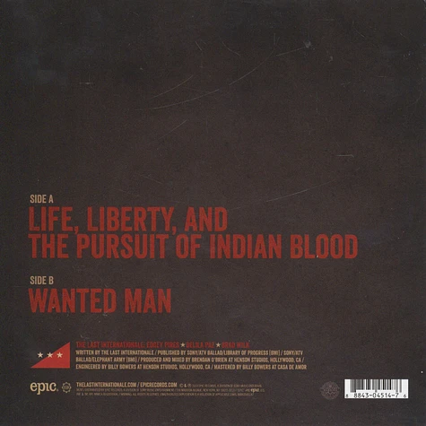 The Last Internationale - Life, Liberty and the Pursuit of Indian Blood