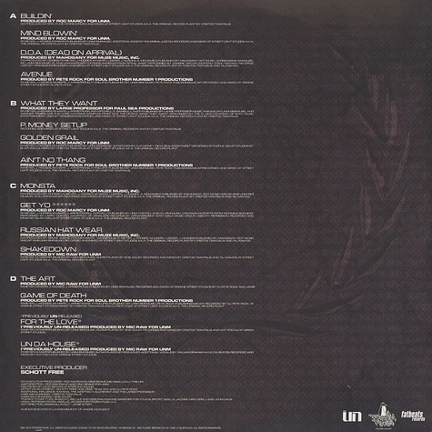 The UN - Un Or U Out Black Vinyl Edition