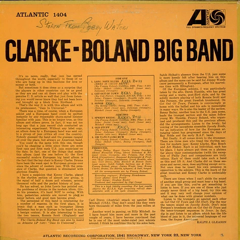 Clarke-Boland Big Band - Handle With Care