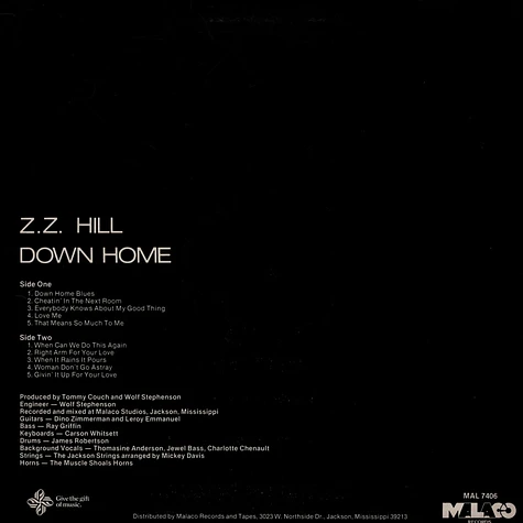 Z.Z. Hill - Down Home
